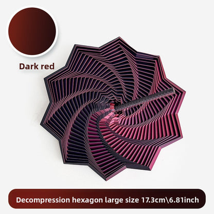 3D Printed Star-Shaped Fidget Toy with Handle for Stress Relief