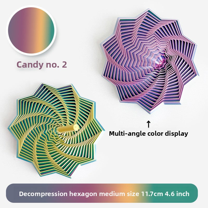 3D Printed Star-Shaped Fidget Toy with Handle for Stress Relief