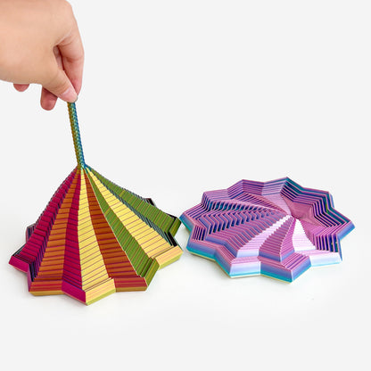 3D Printed Star-Shaped Fidget Toy with Handle for Stress Relief