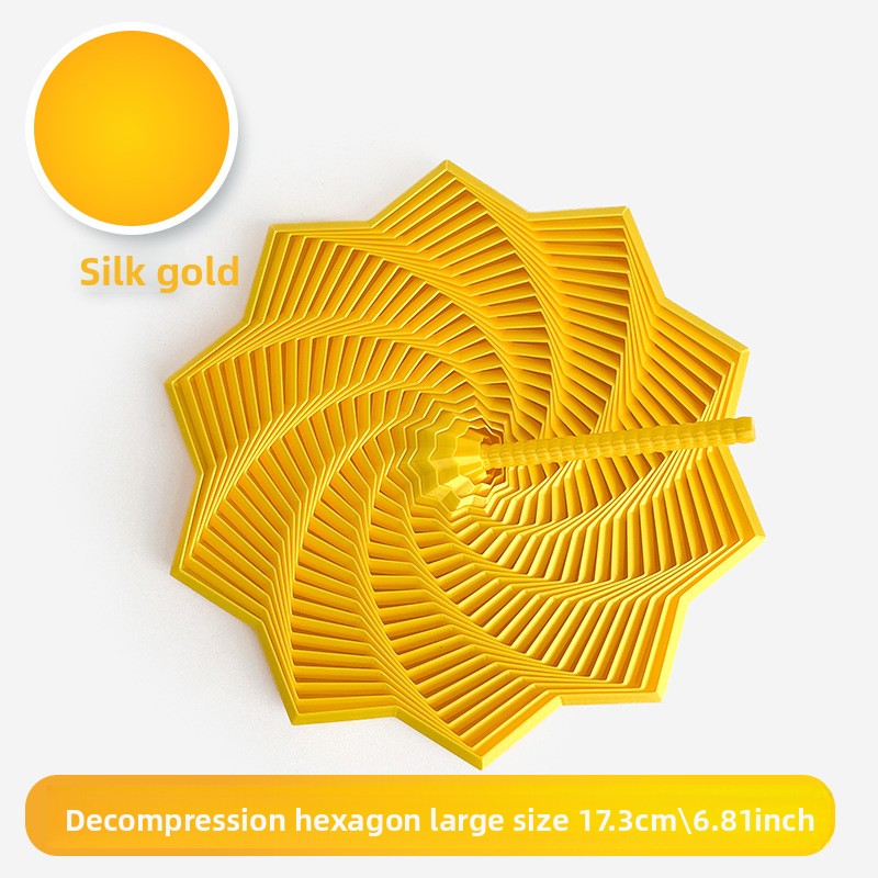 3D Printed Star-Shaped Fidget Toy with Handle for Stress Relief