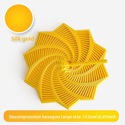 3D Printed Star-Shaped Fidget Toy with Handle for Stress Relief