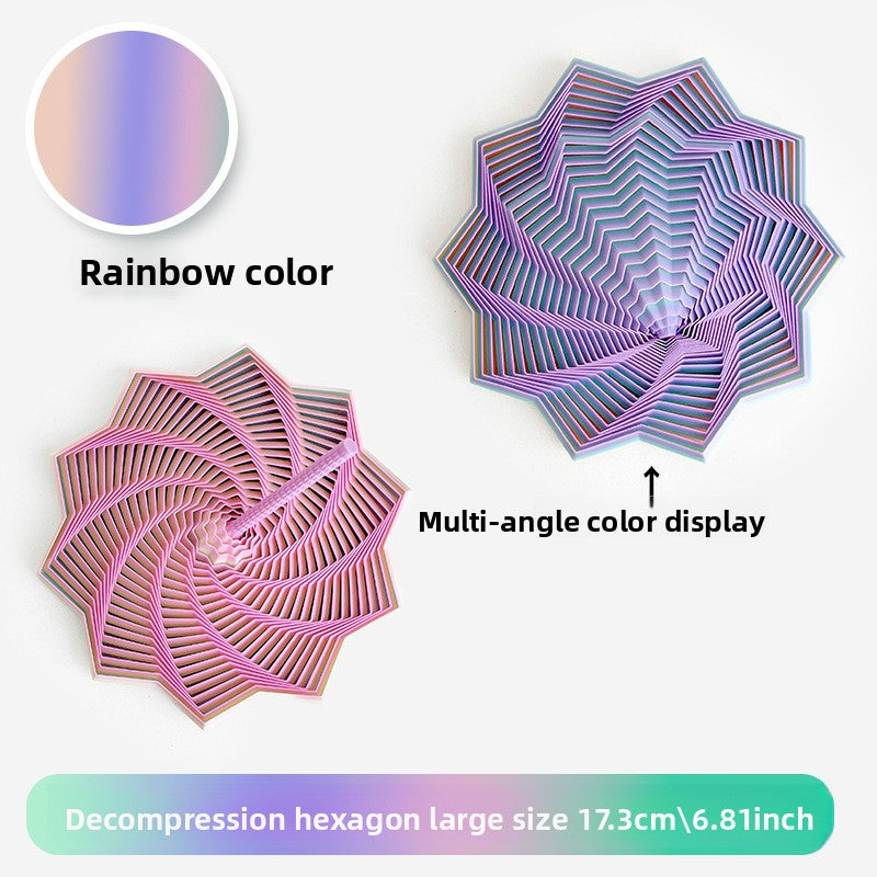3D Printed Star-Shaped Fidget Toy with Handle for Stress Relief