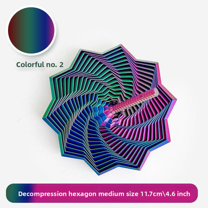 3D Printed Star-Shaped Fidget Toy with Handle for Stress Relief