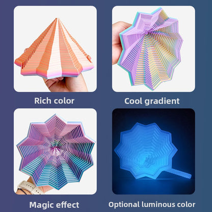 3D Printed Star-Shaped Fidget Toy with Handle for Stress Relief