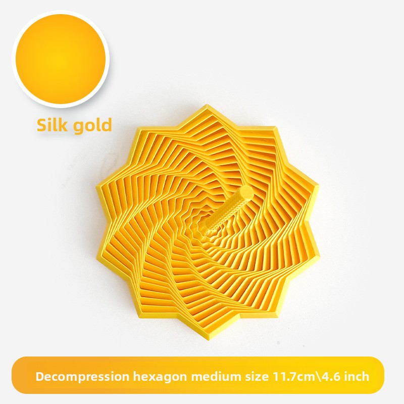 3D Printed Star-Shaped Fidget Toy with Handle for Stress Relief