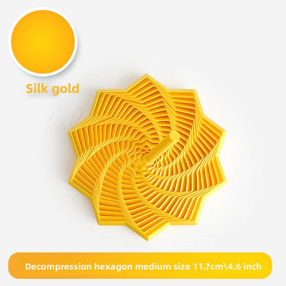 3D Printed Star-Shaped Fidget Toy with Handle for Stress Relief