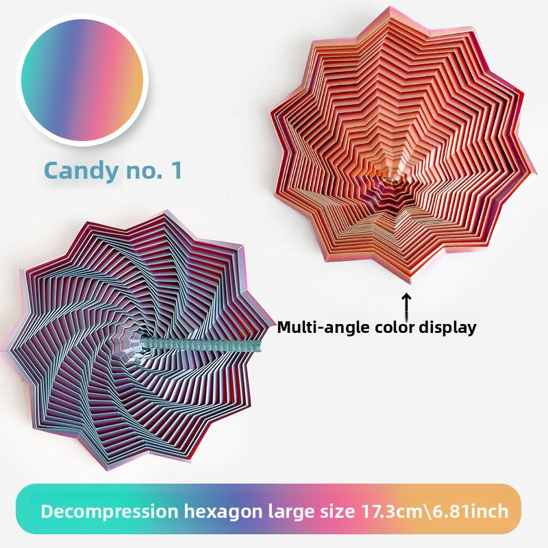 3D Printed Star-Shaped Fidget Toy with Handle for Stress Relief