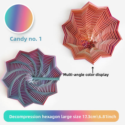 3D Printed Star-Shaped Fidget Toy with Handle for Stress Relief