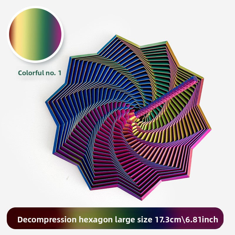3D Printed Star-Shaped Fidget Toy with Handle for Stress Relief