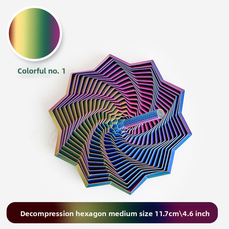 3D Printed Star-Shaped Fidget Toy with Handle for Stress Relief