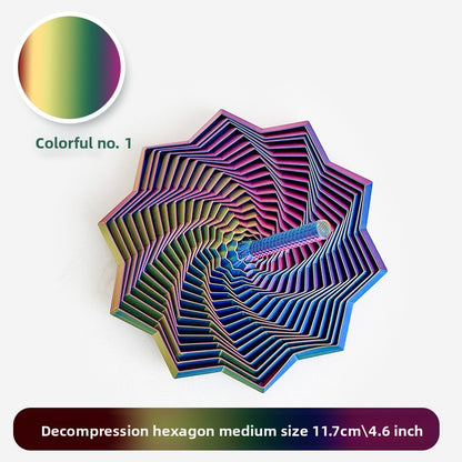 3D Printed Star-Shaped Fidget Toy with Handle for Stress Relief