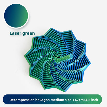 3D Printed Star-Shaped Fidget Toy with Handle for Stress Relief