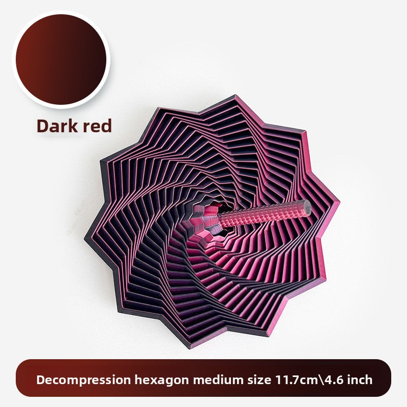 3D Printed Star-Shaped Fidget Toy with Handle for Stress Relief