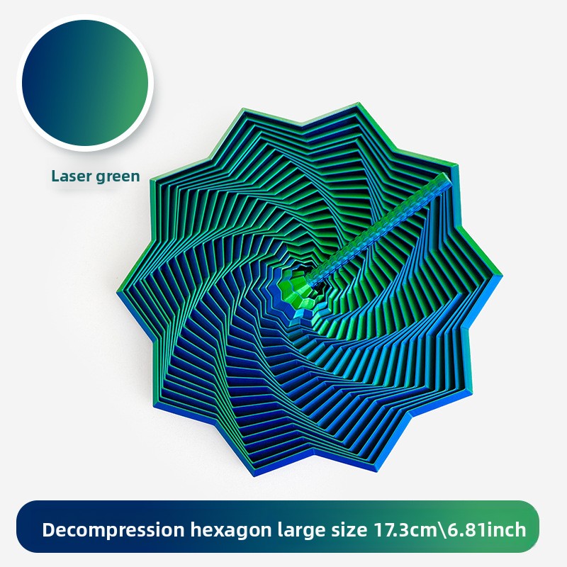 3D Printed Star-Shaped Fidget Toy with Handle for Stress Relief