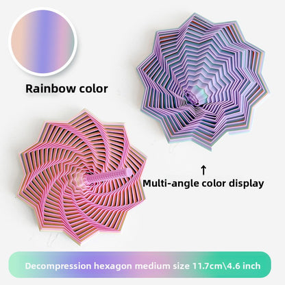 3D Printed Star-Shaped Fidget Toy with Handle for Stress Relief