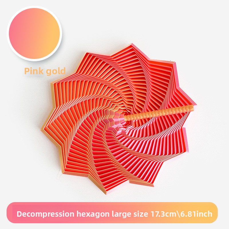 3D Printed Star-Shaped Fidget Toy with Handle for Stress Relief