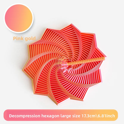 3D Printed Star-Shaped Fidget Toy with Handle for Stress Relief