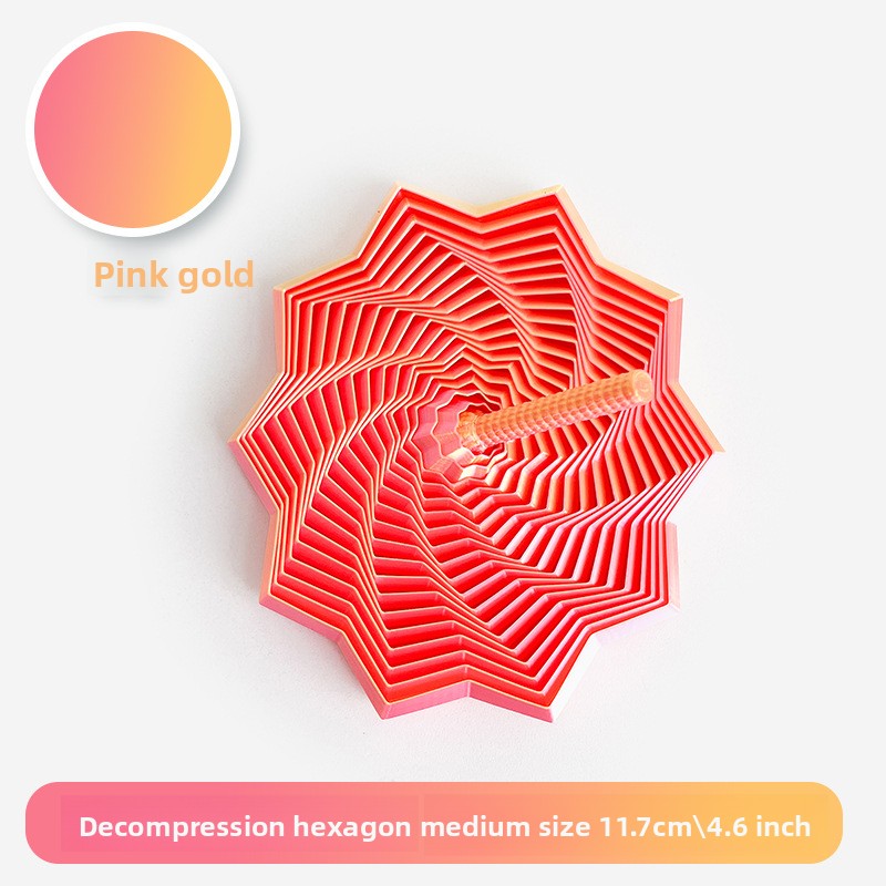 3D Printed Star-Shaped Fidget Toy with Handle for Stress Relief