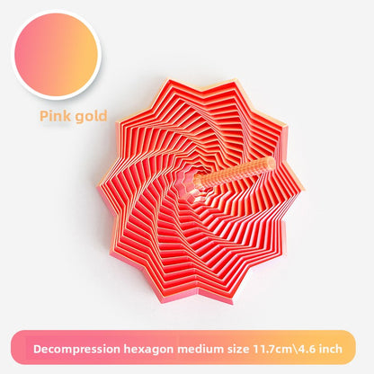 3D Printed Star-Shaped Fidget Toy with Handle for Stress Relief